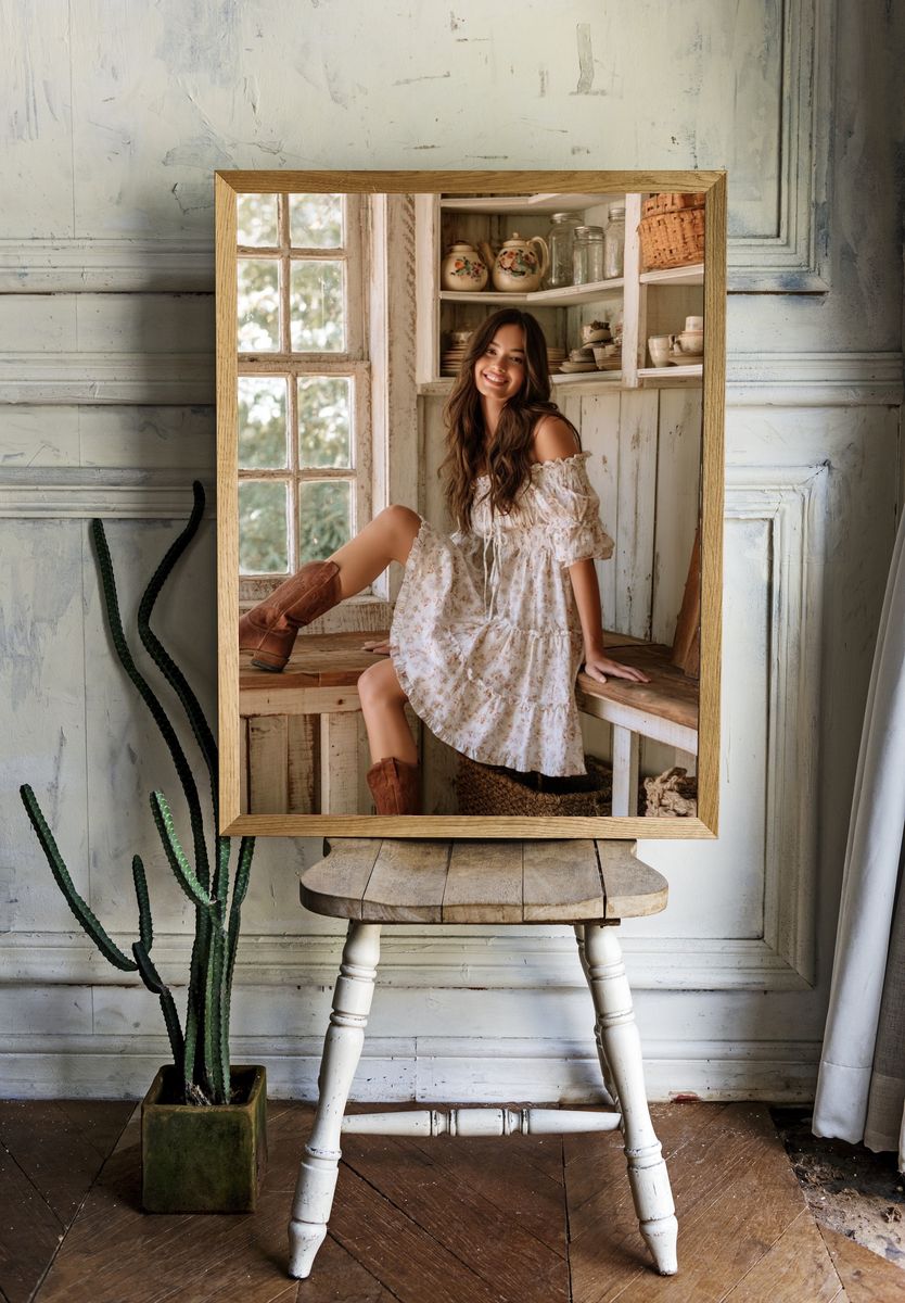 Rustic Cottage Portrait Poster. room preview