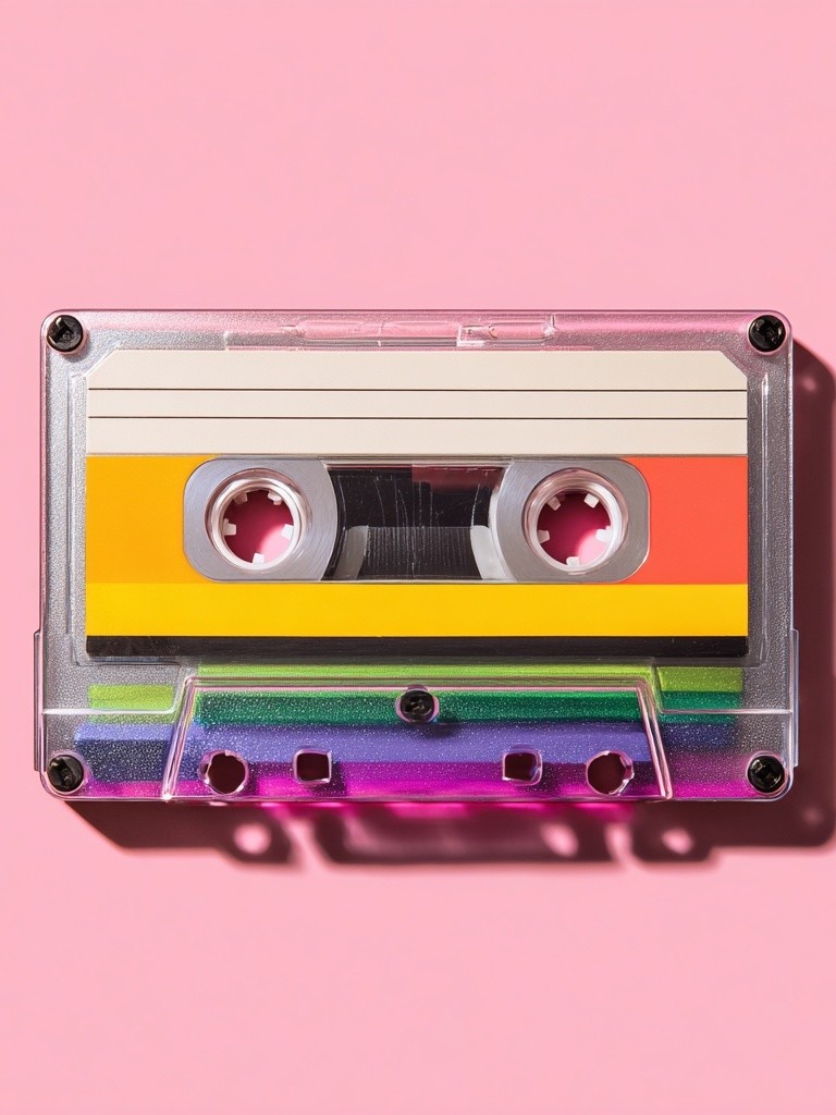 Retro Cassette Tape — Vintage Print. poster — vintage art