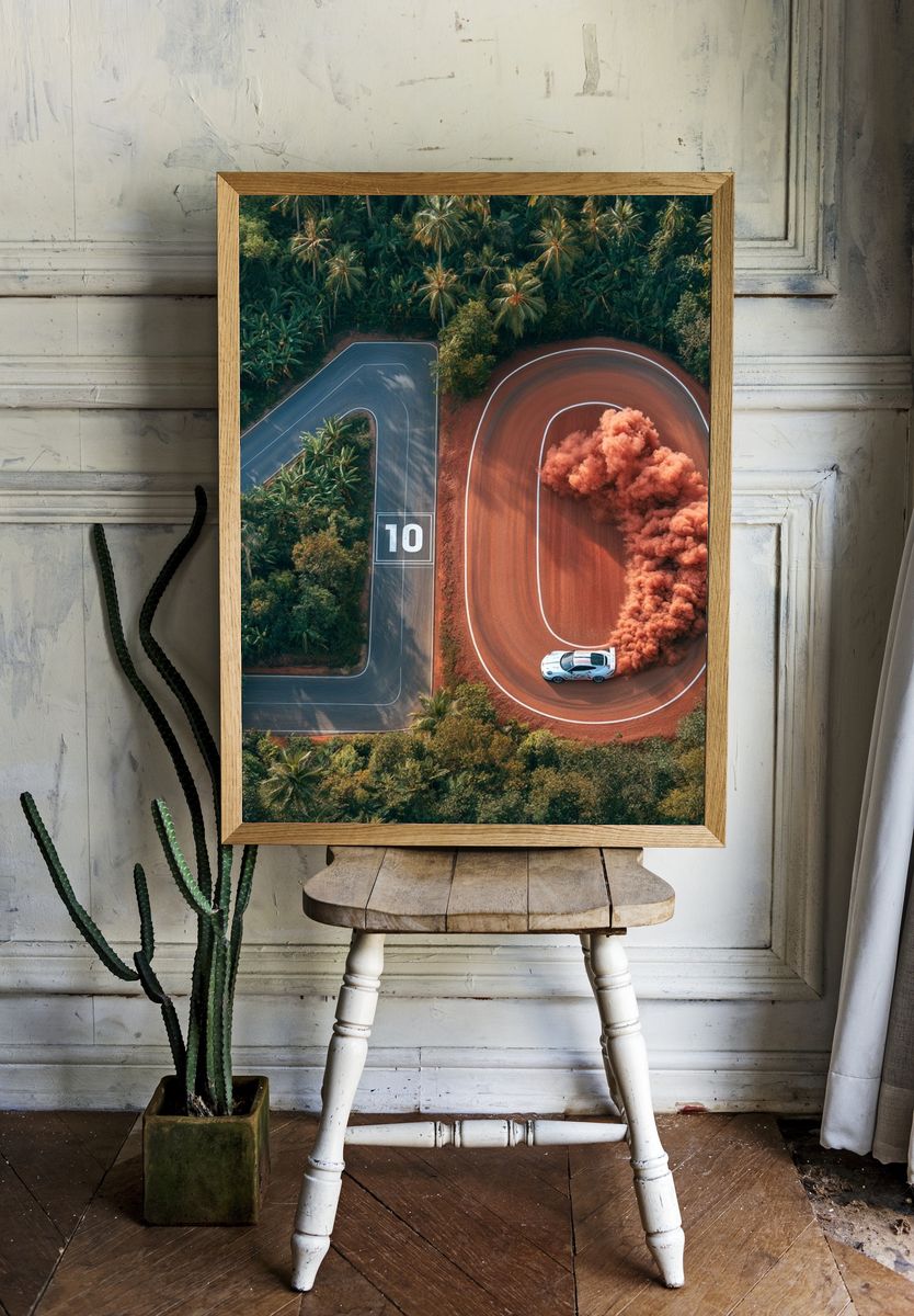 Rally Drift 10 Photography Poster. — room view 1