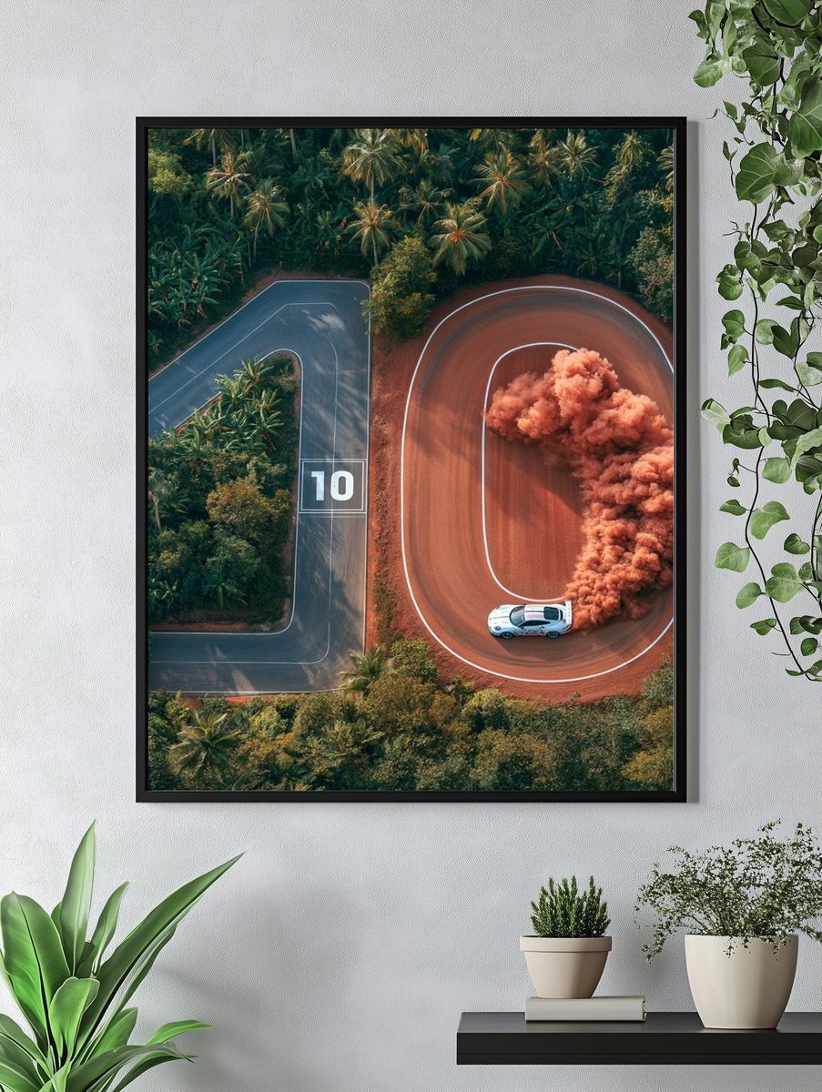 Rally Drift 10 Photography Poster. — room view 4