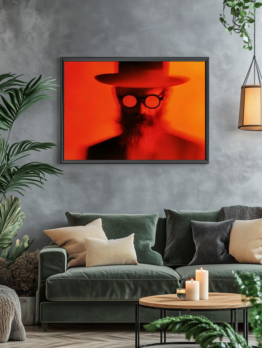 Red Portrait Photography Poster. — room view 4
