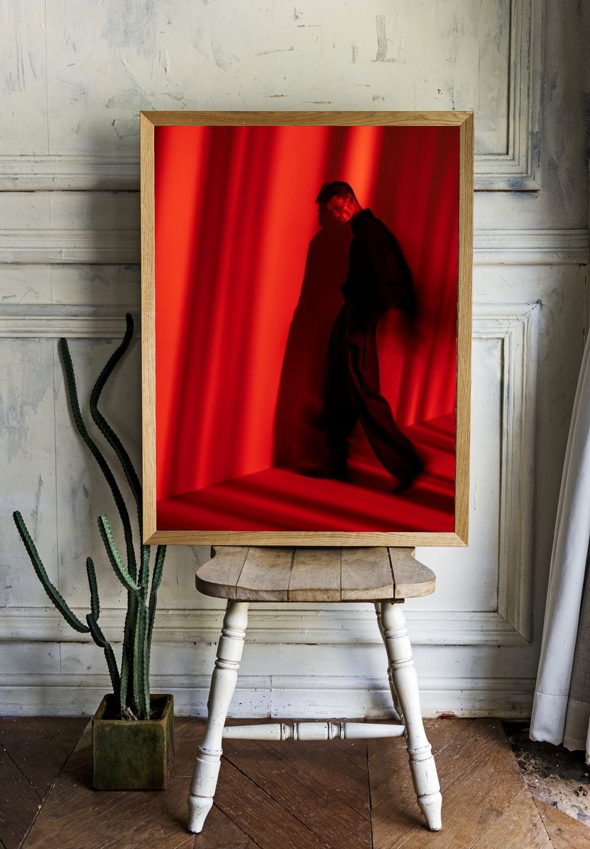Red Light Portrait Photography Poster. — room view 1