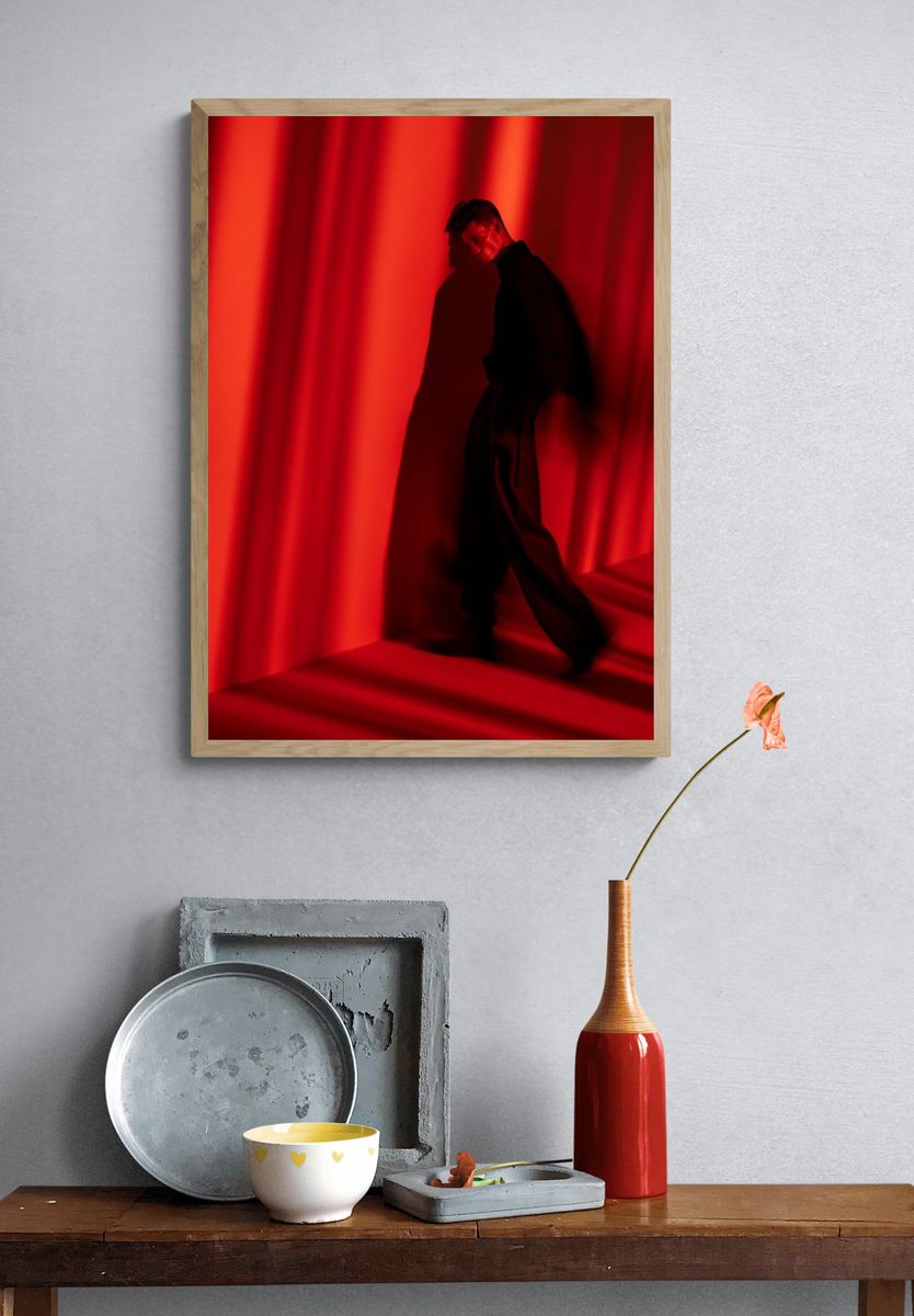 Red Light Portrait Photography Poster. — room view 3