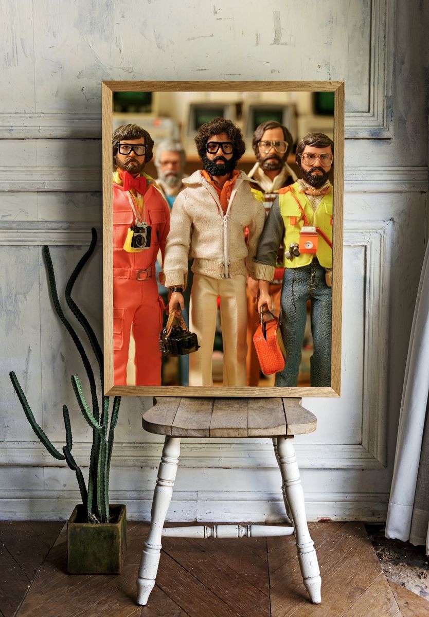 Retro Doll Portrait Poster. — room view 1