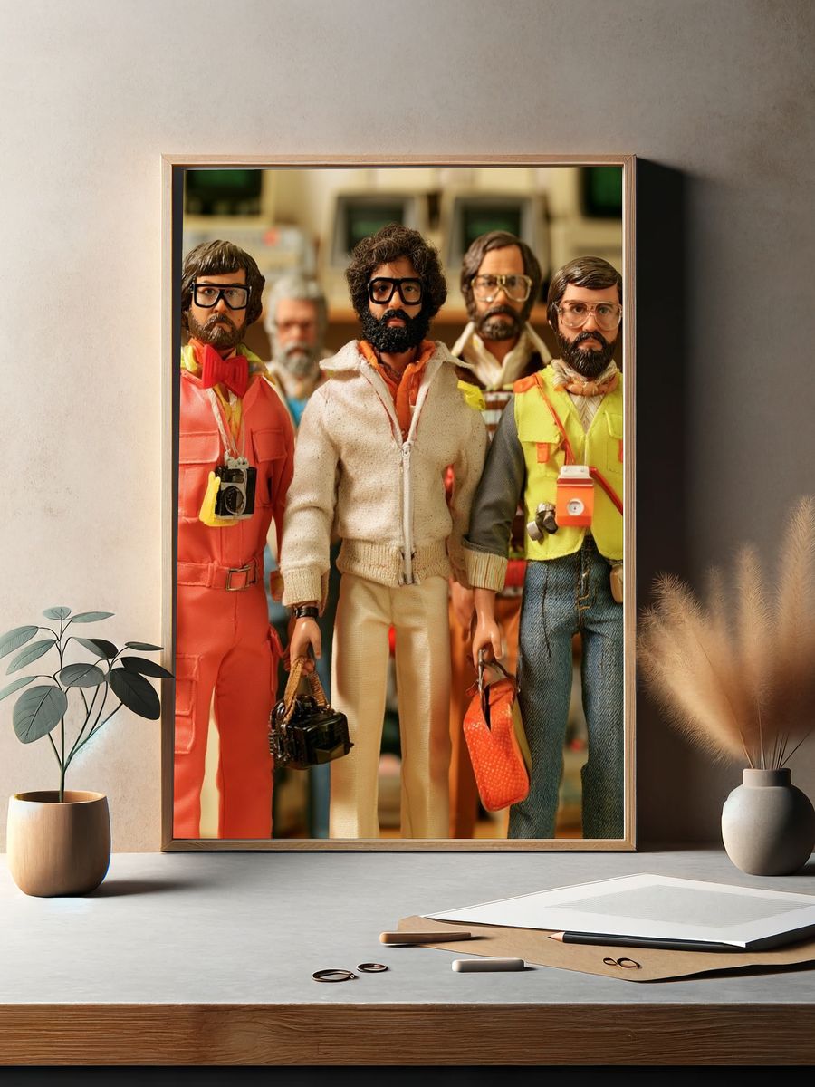 Retro Doll Portrait Poster. — room view 2