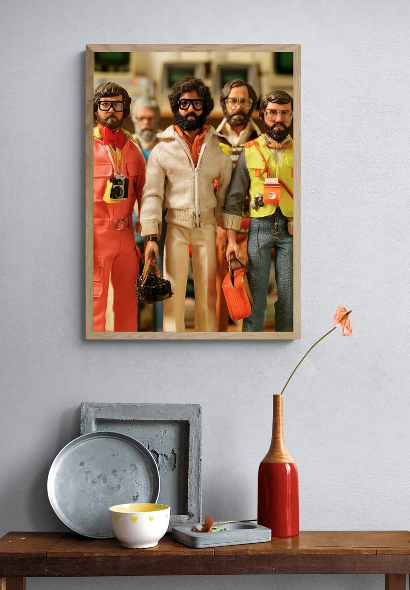 Retro Doll Portrait Poster. — room view 3