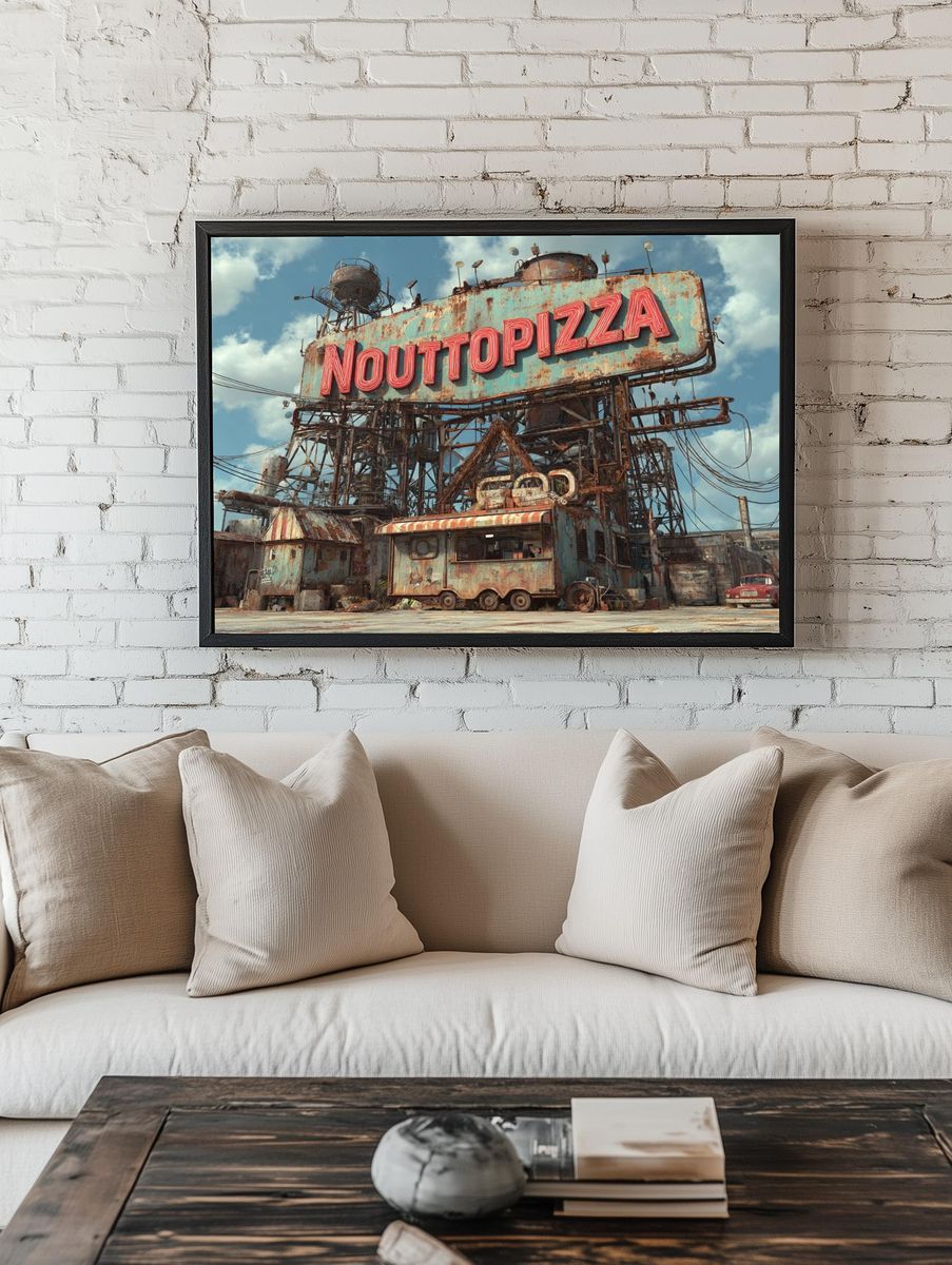 Nouttopizza — Retro Diner Print. — room view 1