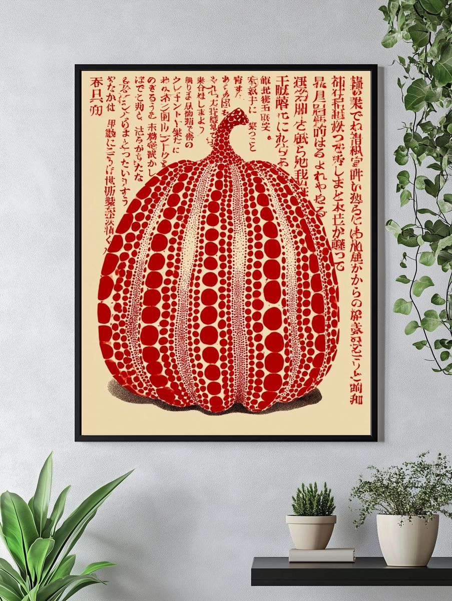 Red Pumpkin — Pop Art Print. — room view 4