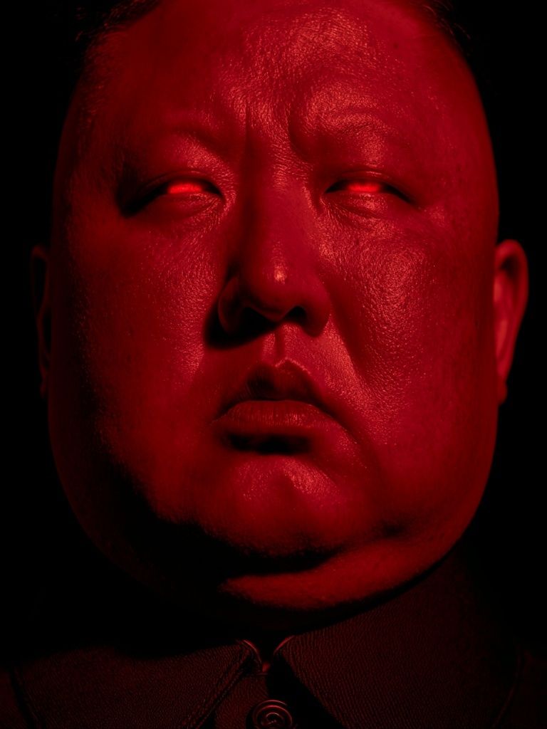 Red Portrait Photography Poster. poster — photography art