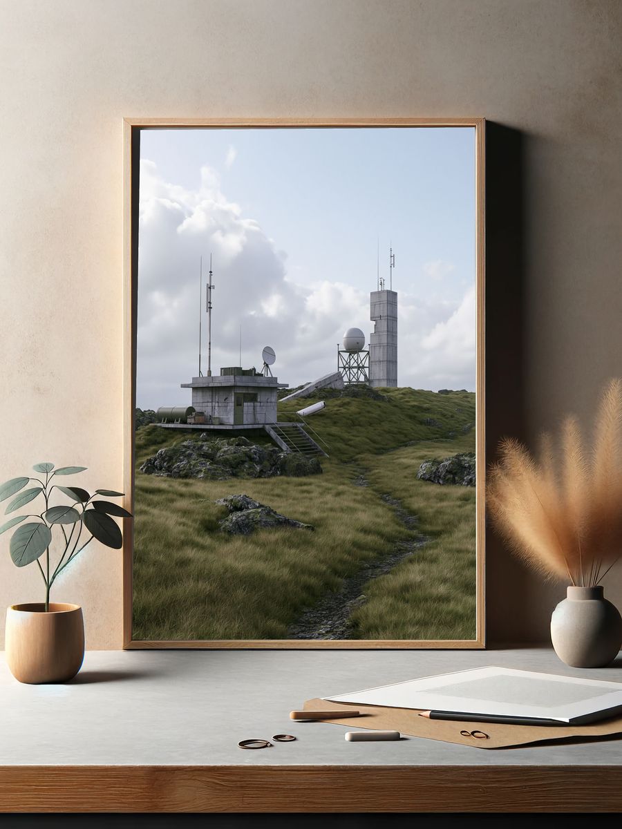 Remote Radar Station Photography Poster. — room view 2