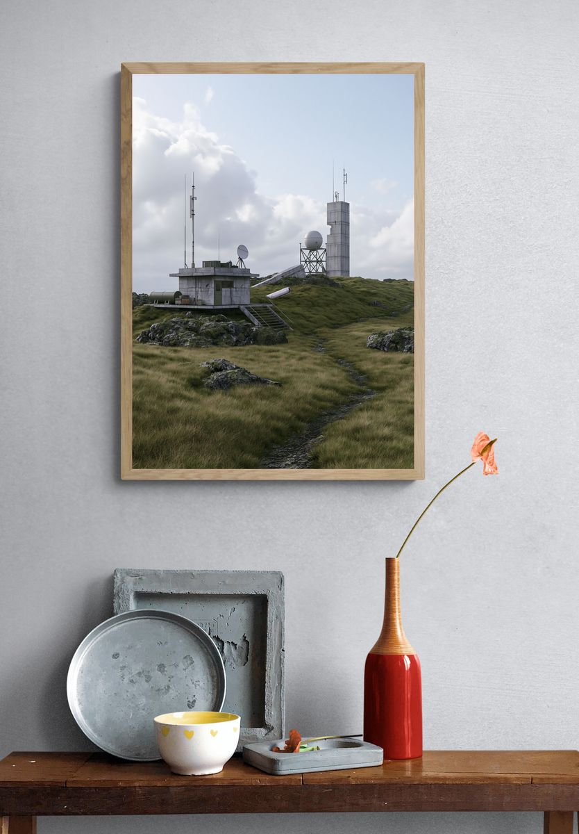 Remote Radar Station Photography Poster. — room view 3