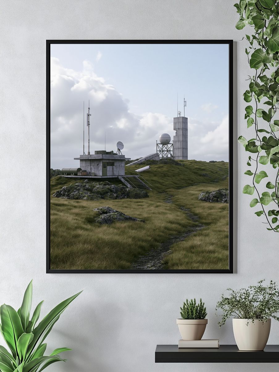 Remote Radar Station Photography Poster. — room view 4