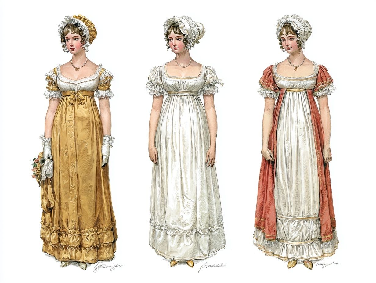 Elegant Regency Dresses — Vintage Print. poster — vintage art