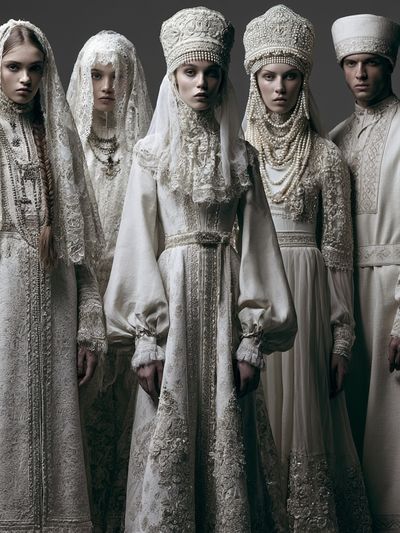 Russian Folk Fashion Photography Poster.
