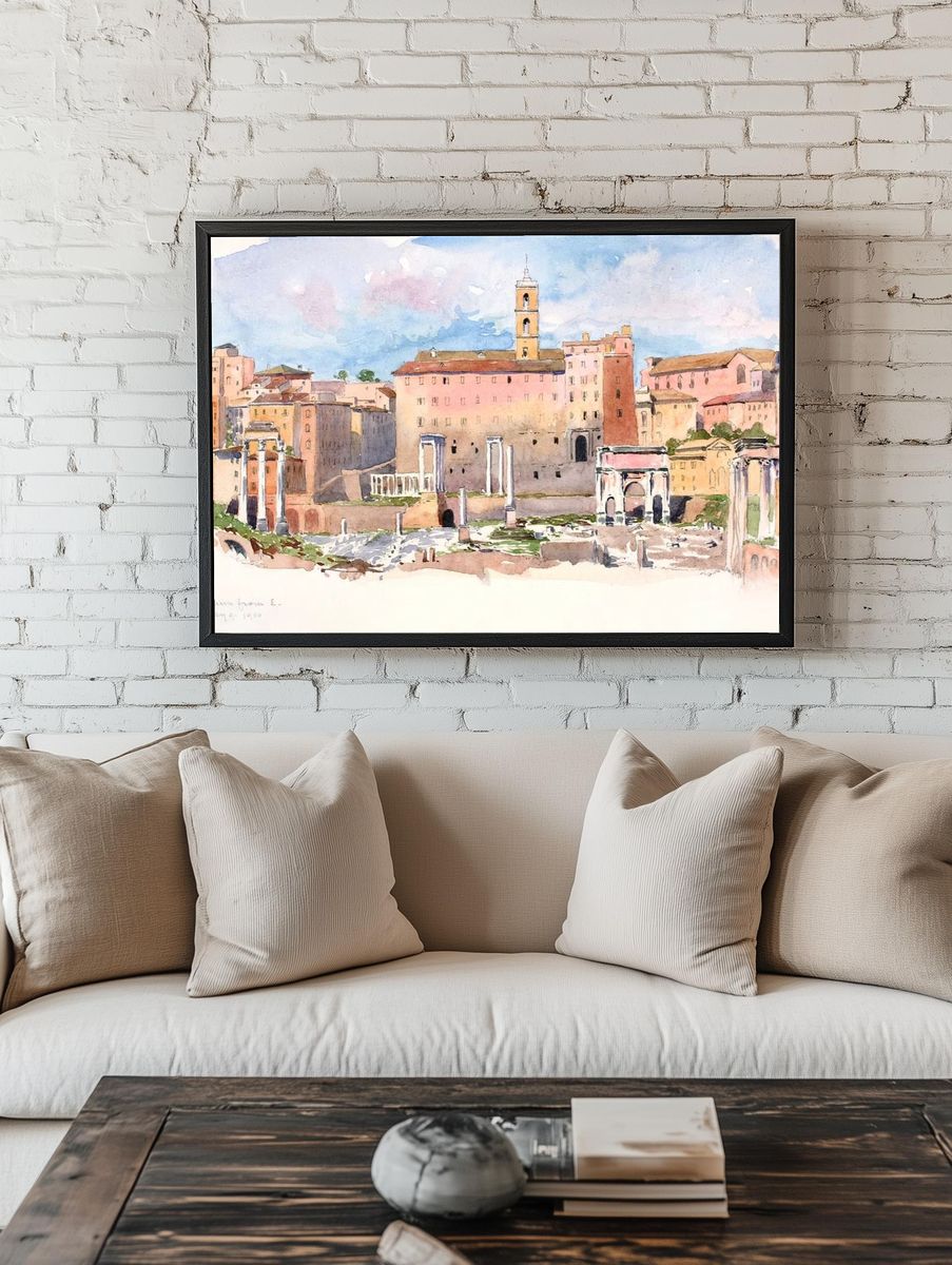 Roman Forum — Watercolor Print room preview