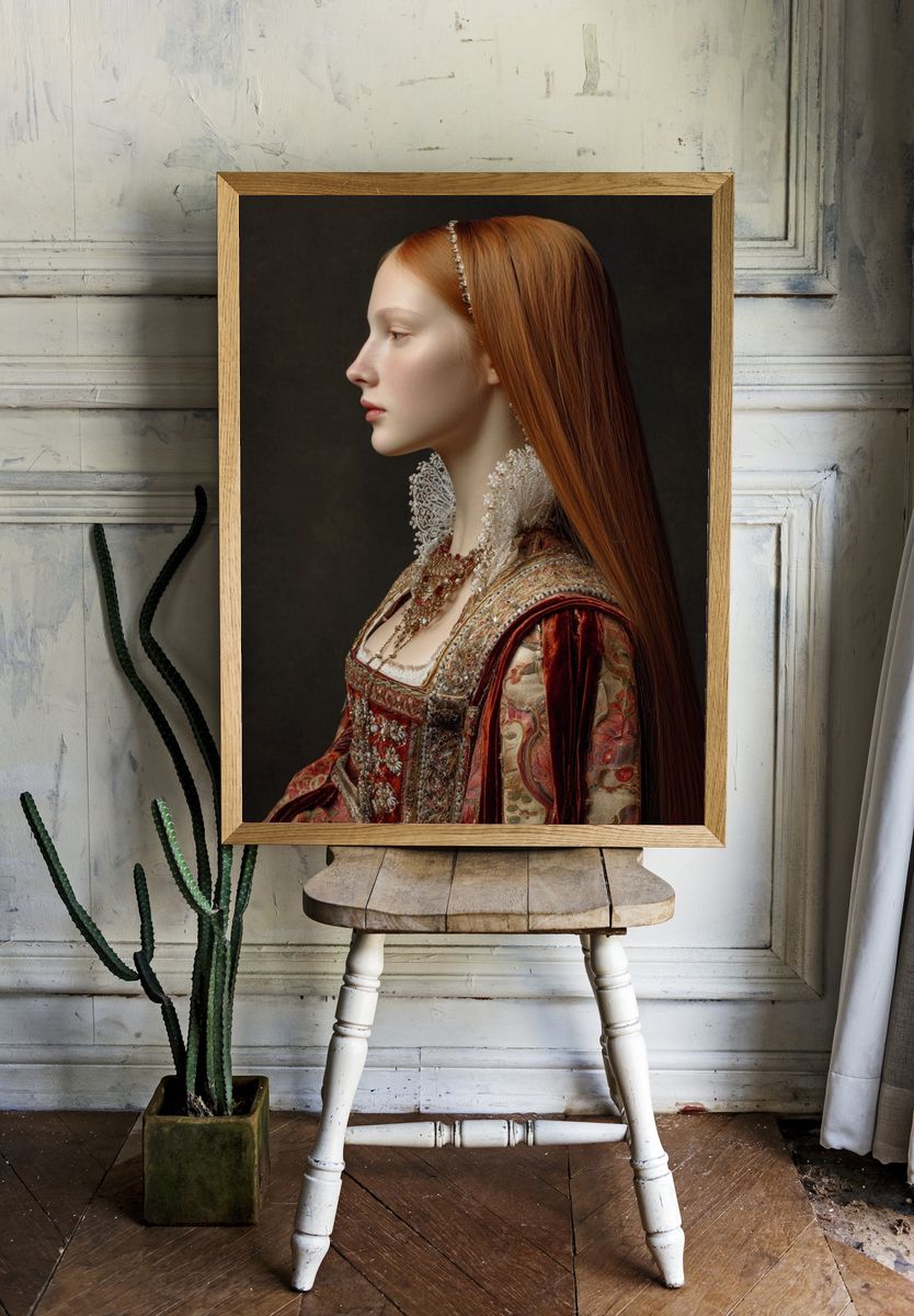 Renaissance Portrait Fashion Poster room preview