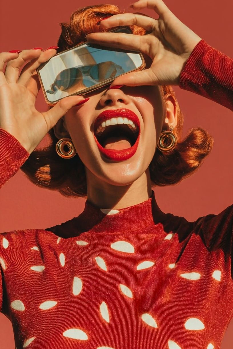 Retro Fashion Portrait Poster.