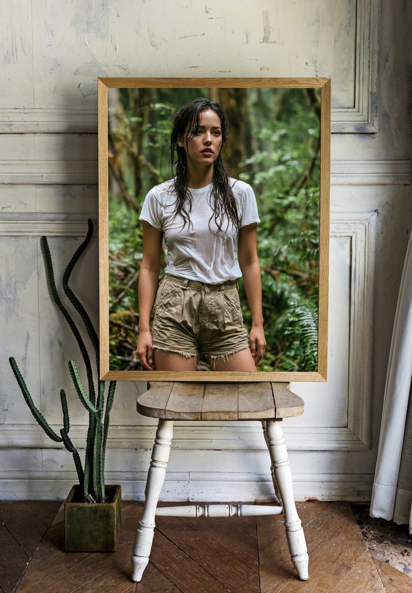 Rainforest Portrait Photography Poster. room preview