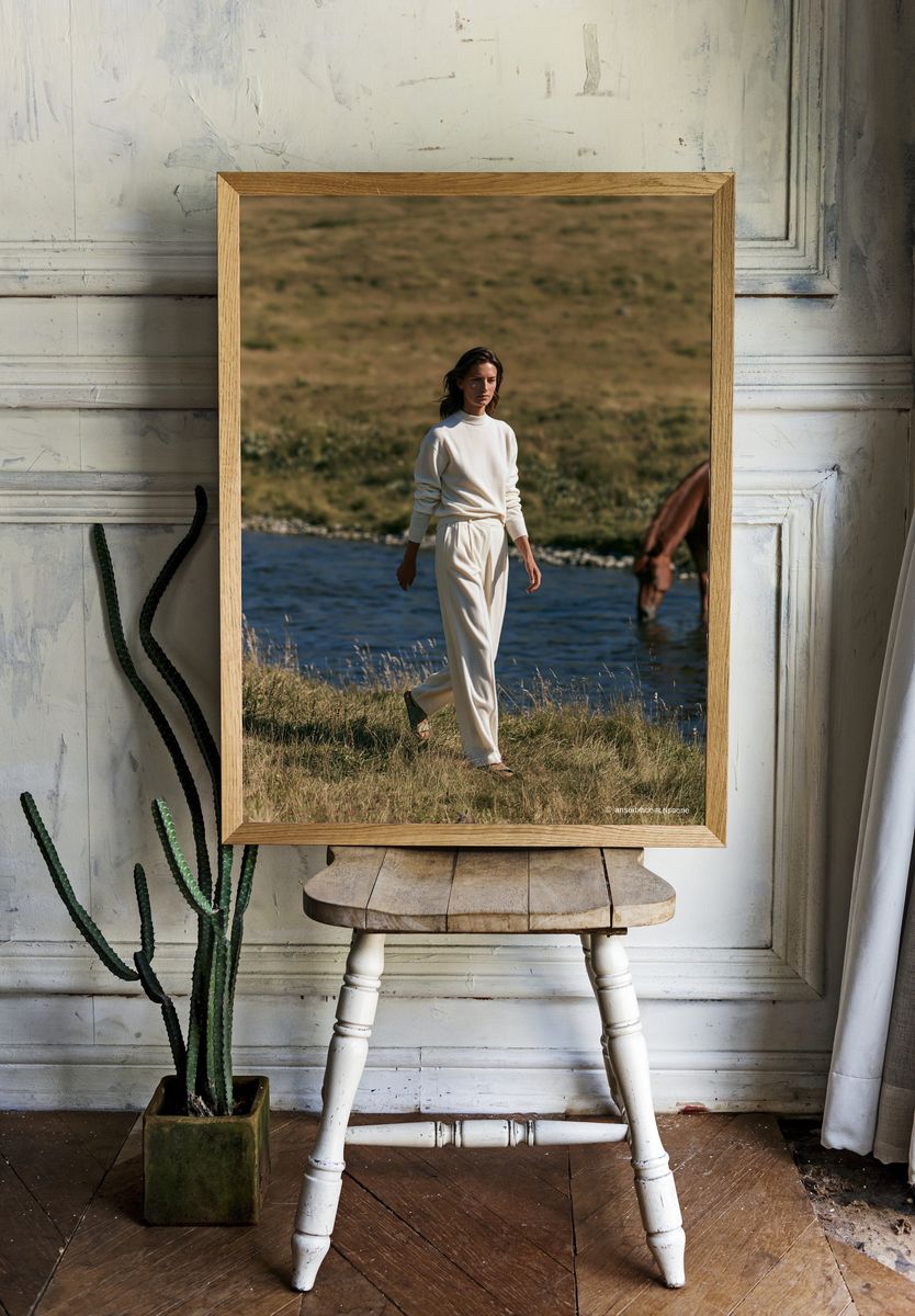 Riverside Fashion Portrait Poster. — room view 1