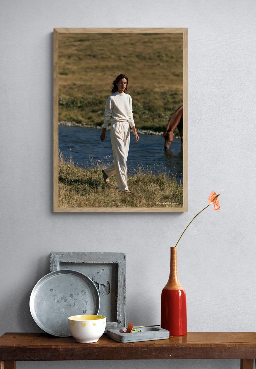 Riverside Fashion Portrait Poster. — room view 3