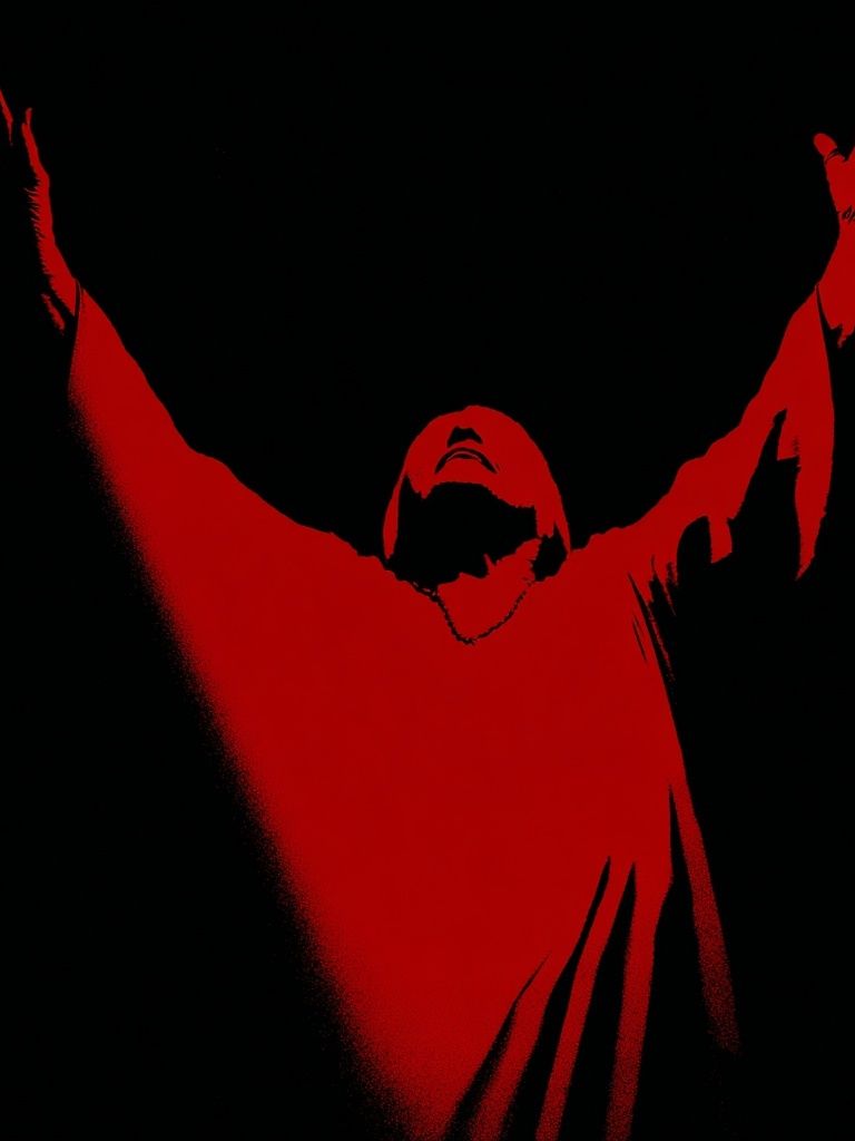 Red Figure Silhouette Poster. poster — illustration art