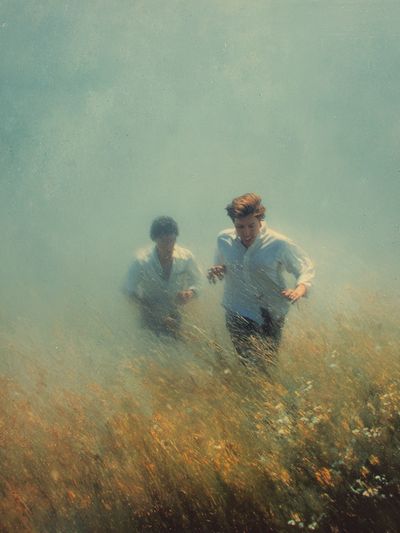 Running Through a Field — Fine Art Print. poster