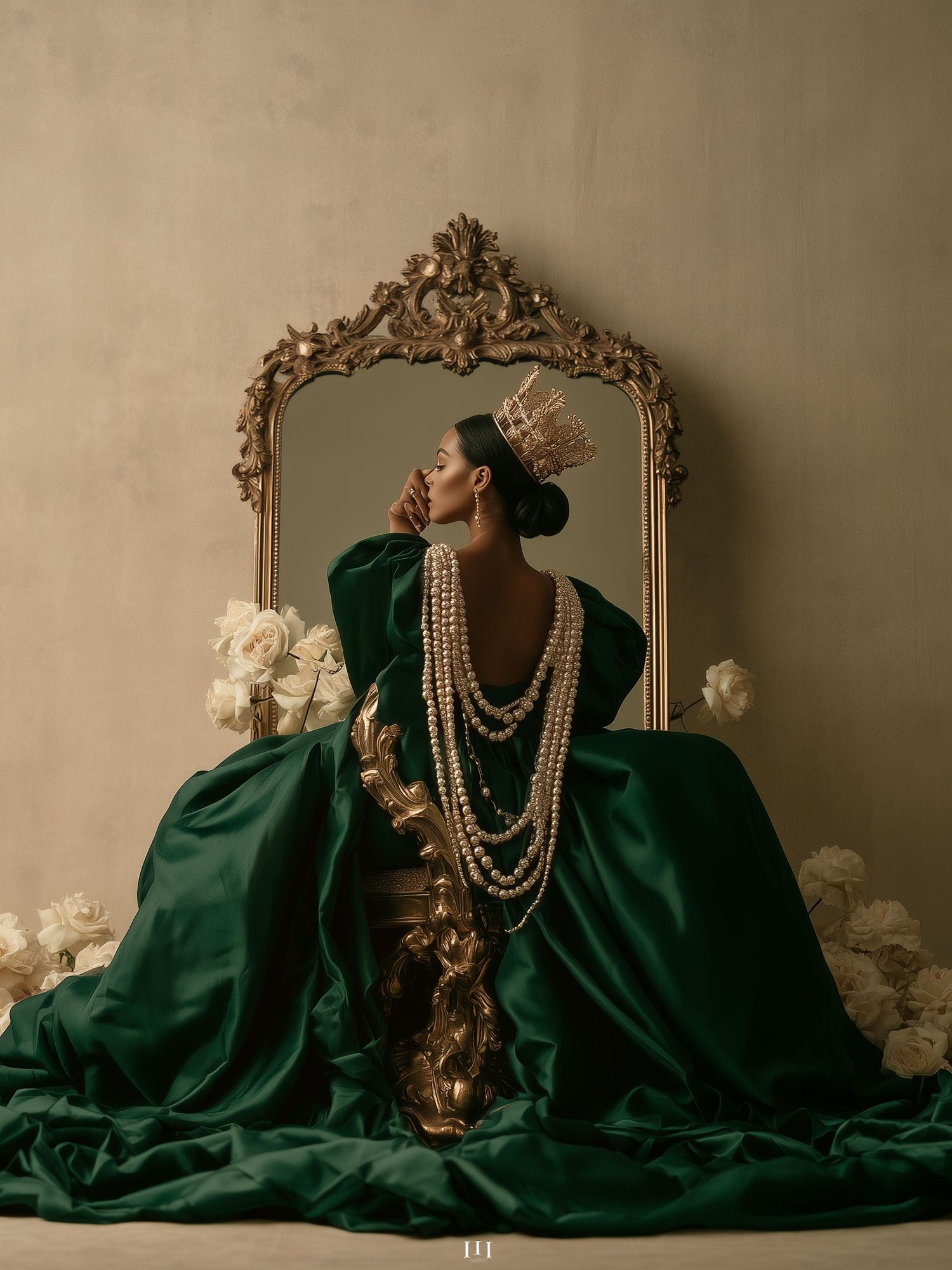 Regal Green Portrait Photography Poster. poster — photography art