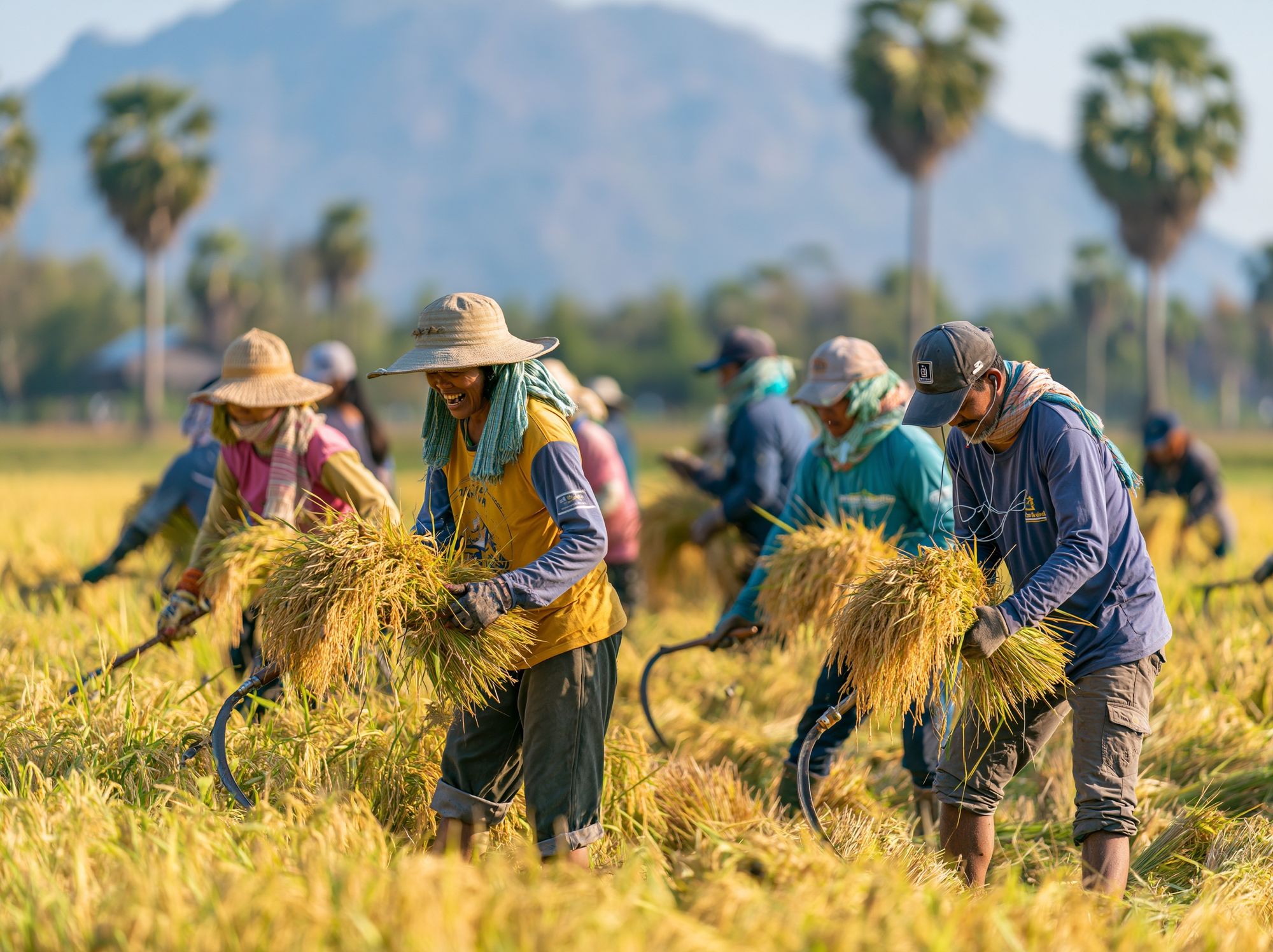 Rice Harvest Field Photography Poster. poster detail