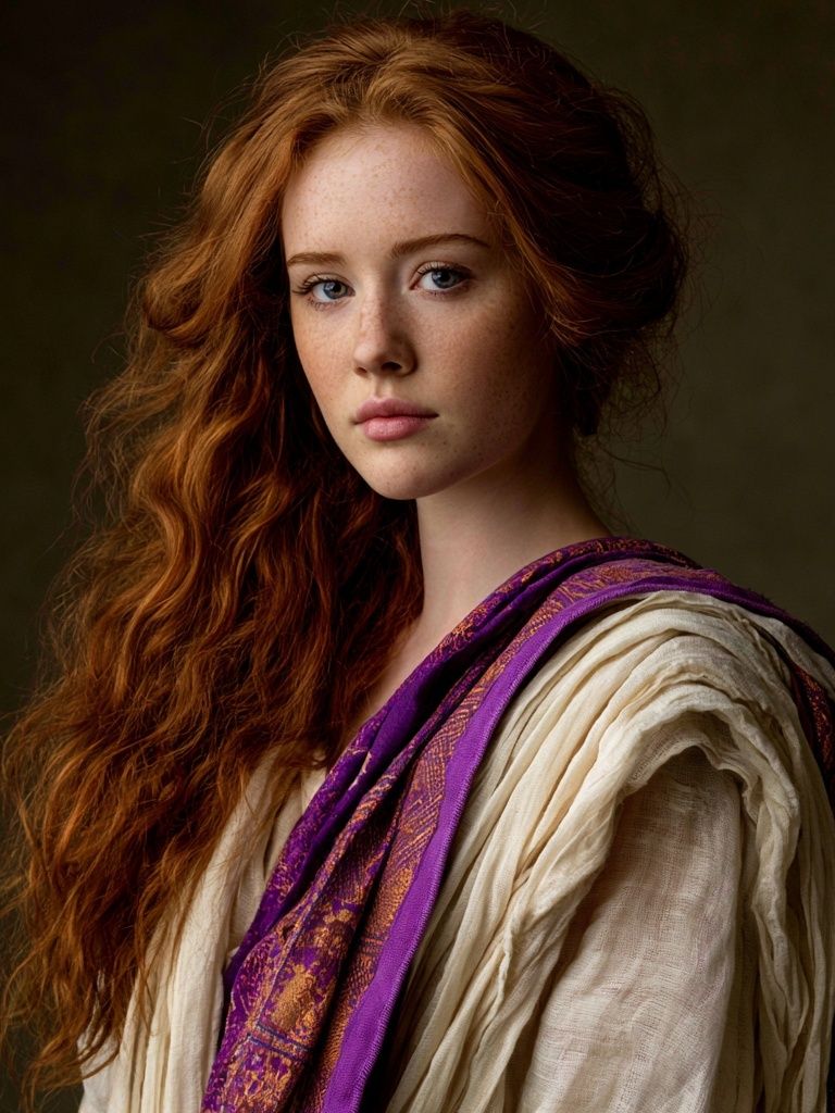 Red-Haired Portrait Photography Poster. poster — photography art