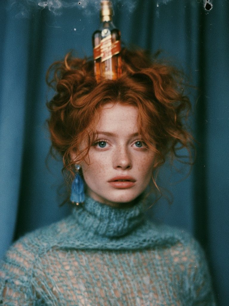 Red-Haired Portrait Photography Poster. poster — photography art