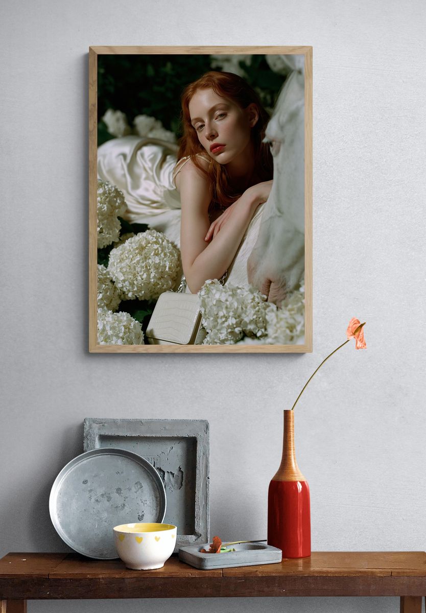 Red-Haired Portrait Photography Poster. — room view 3