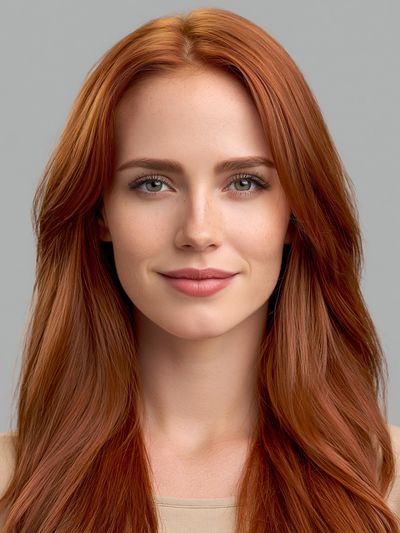 Red-Haired Portrait Photography Print.