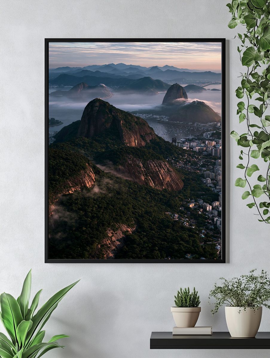 Rio de Janeiro Sunrise Photography Poster. — room view 4