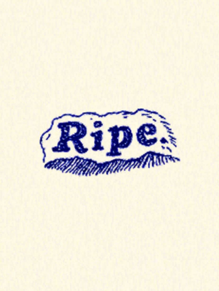 Ripe Vintage Typography Poster. poster — typography art