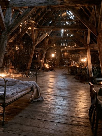 Rustic Attic Interior Photography Poster. poster print