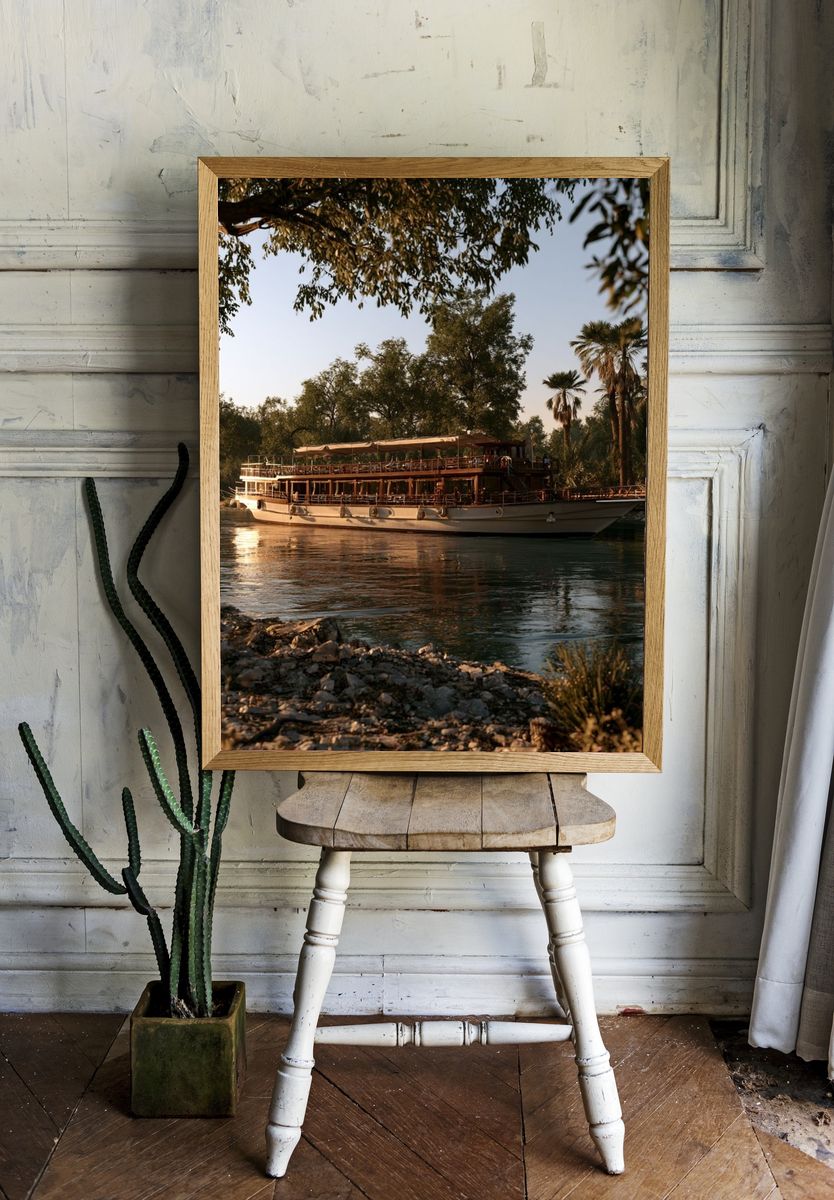 River Cruise Boat Photography Poster. room preview
