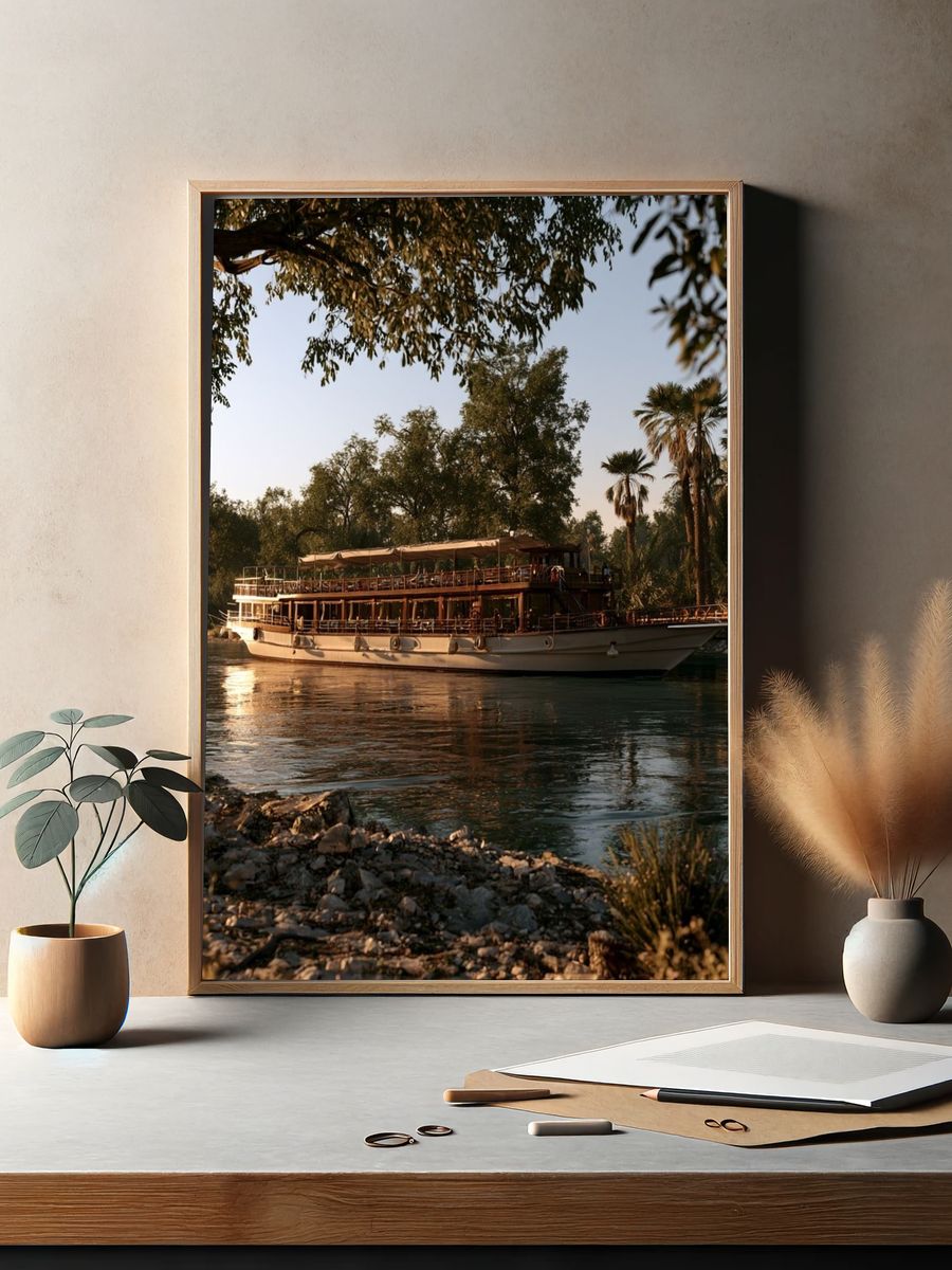 River Cruise Boat Photography Poster. — room view 2