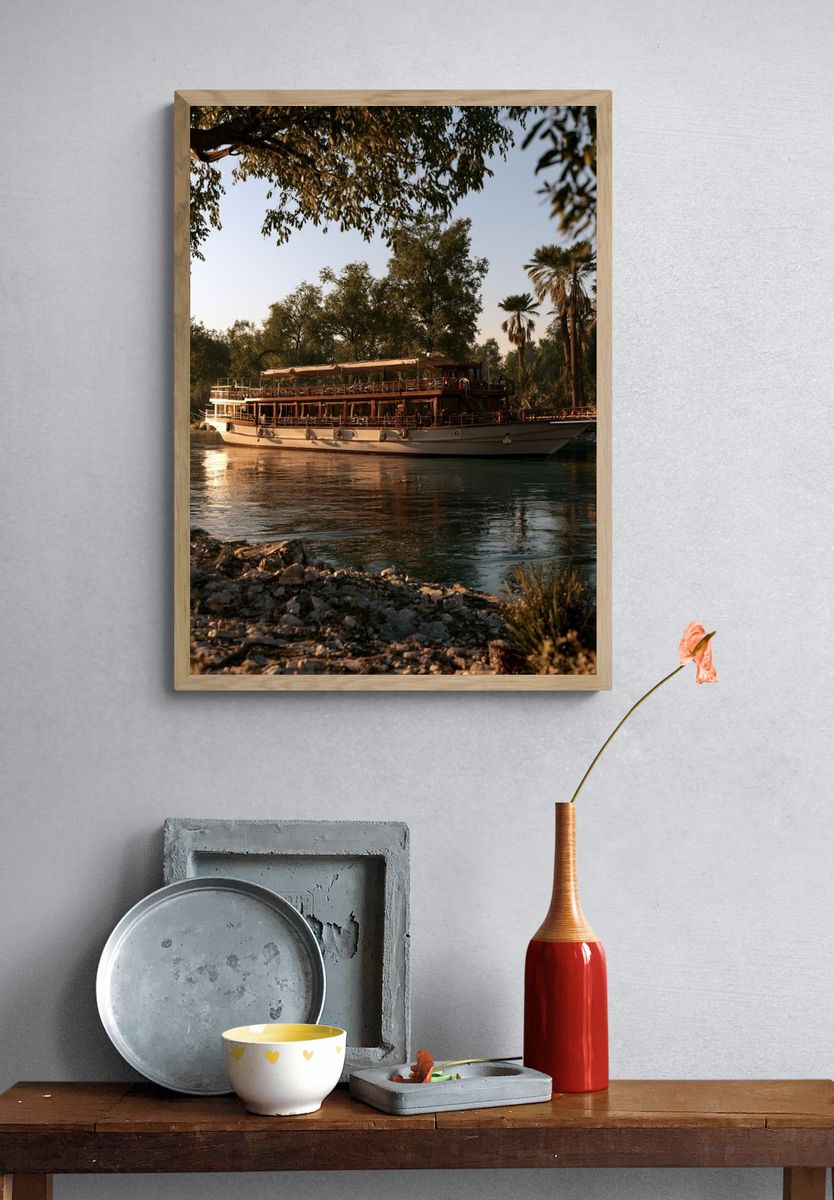 River Cruise Boat Photography Poster. — room view 3