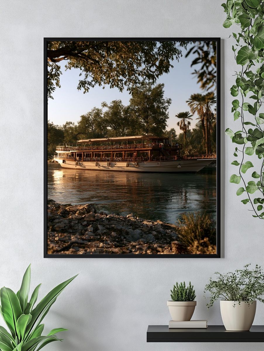 River Cruise Boat Photography Poster. — room view 4