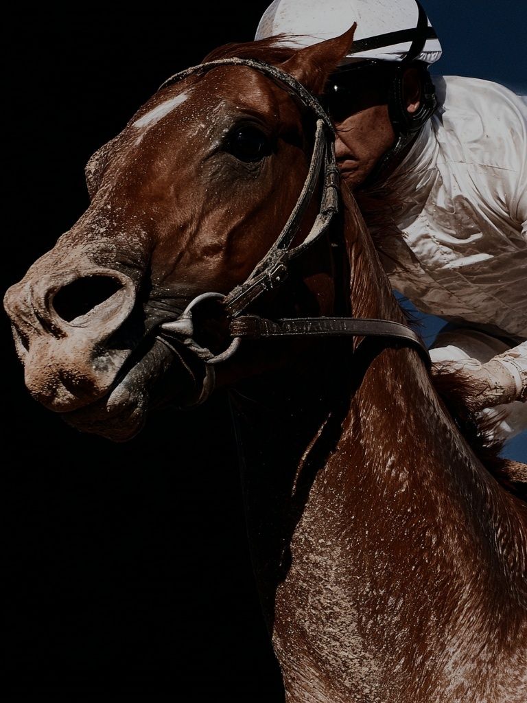 Racehorse Jockey Photography Poster. poster — photography art