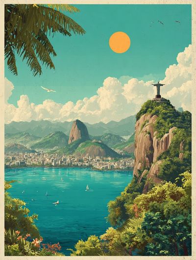 Rio de Janeiro Tropical Print.