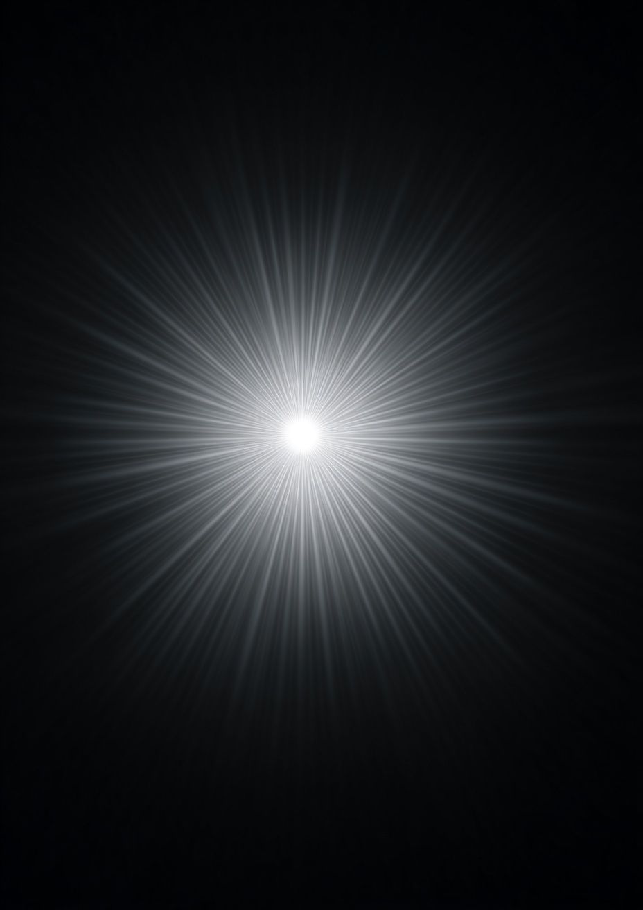Radiant Light Burst — Abstract Print.