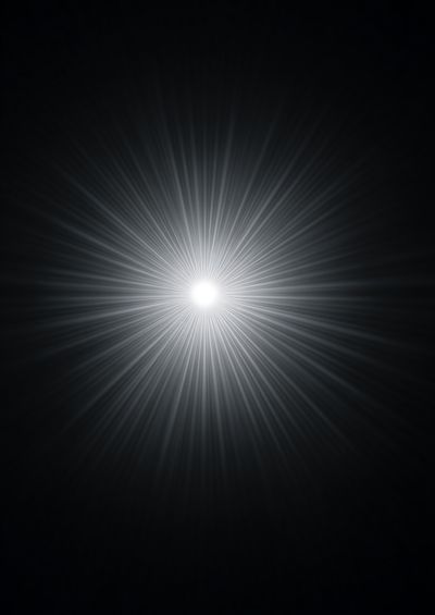 Radiant Light Burst — Abstract Print. poster print