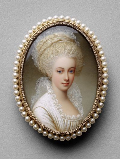 Regal Lady Portrait — Fine Art Print. poster