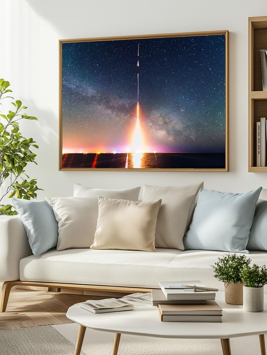 Rocket Launch — Space Photography Poster. — room view 2