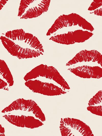 Red Lips Pattern Poster. poster print