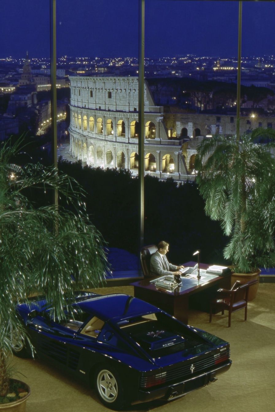 Rome Night Office Scene Poster. poster detail
