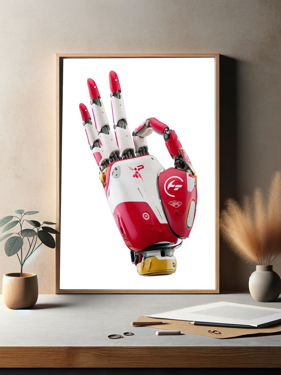 Robotic Hand Gesture Poster. — room view 2