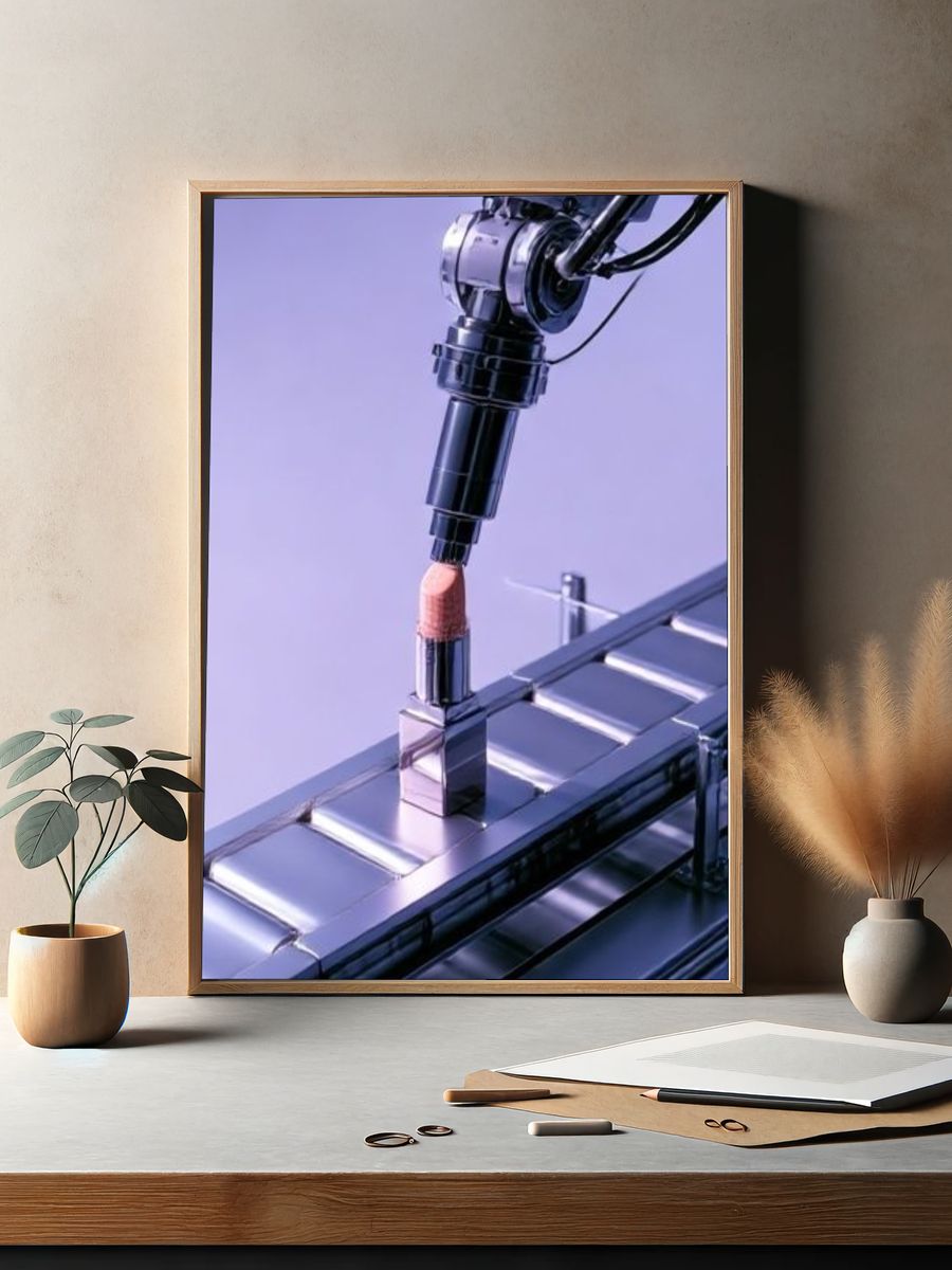 Robotic Assembly Line Photography Poster. — room view 2