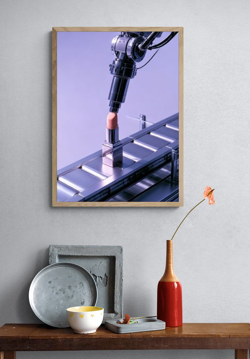Robotic Assembly Line Photography Poster. — room view 3